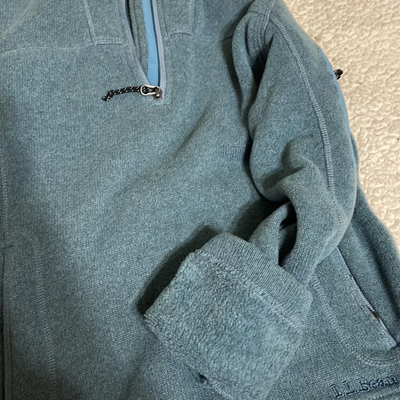 Dark Blue LL Bean 1/4 Zip Pullover Sweater - Picture 5 of 5